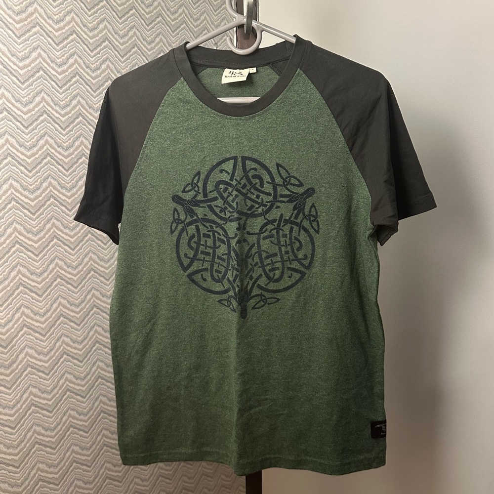 Book of Kells Irish raglan tee